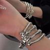 Unisex Trendy Dark Skull Ghost Claw Bracelet and Hair Ring