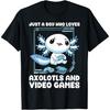 Просто Парень, Который Любит Аксолотлей И Видеоигры Игрыolotl Футболка