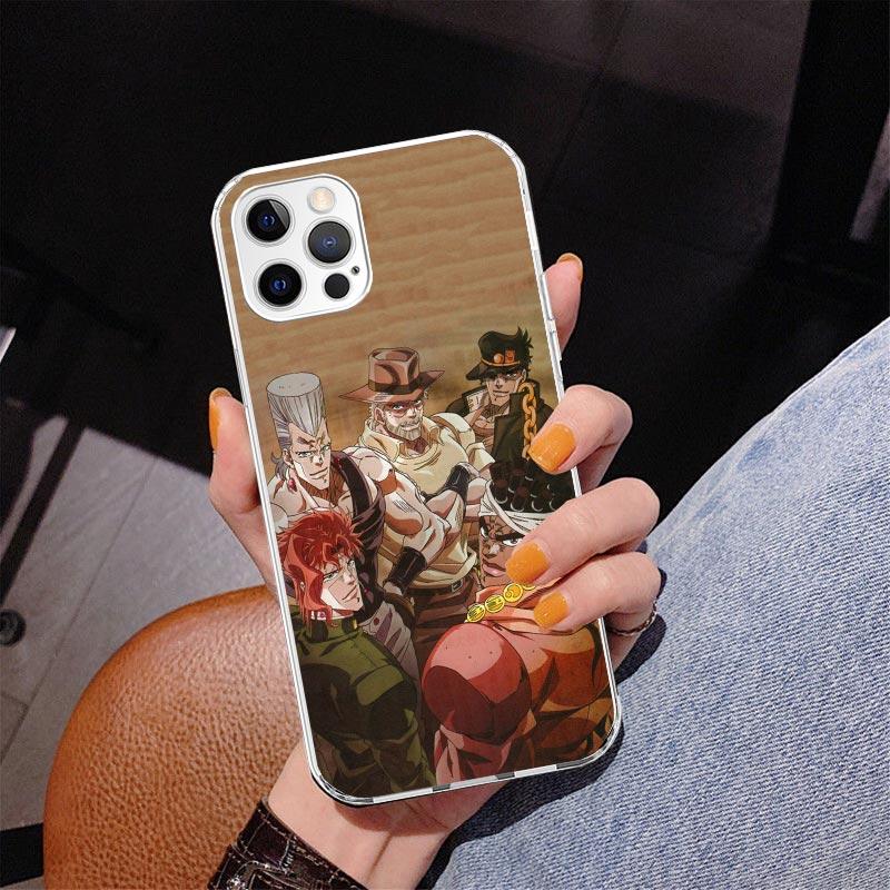 Чехол для телефона JoJo's Bizarre Adventure Stardust Crusaders Для iPhone 17 Air 16 Pro Max 16E 15 + 14 Plus 11 12 13 Mini 7 8 SE Подарок P