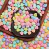 20 шт. 12*11 мм конфетного цвета сердечки россыпью бусины для самостоятельного изготовления ювелирных изделий ожерелье браслет кулон аксессуары