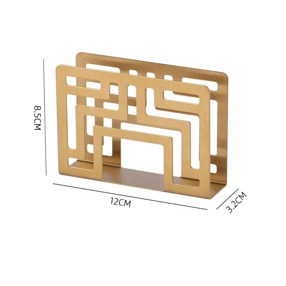 12*8.5*3.2 CM Light Luxury Vertical Napkin Holder Creative Paper Holder  Living Room