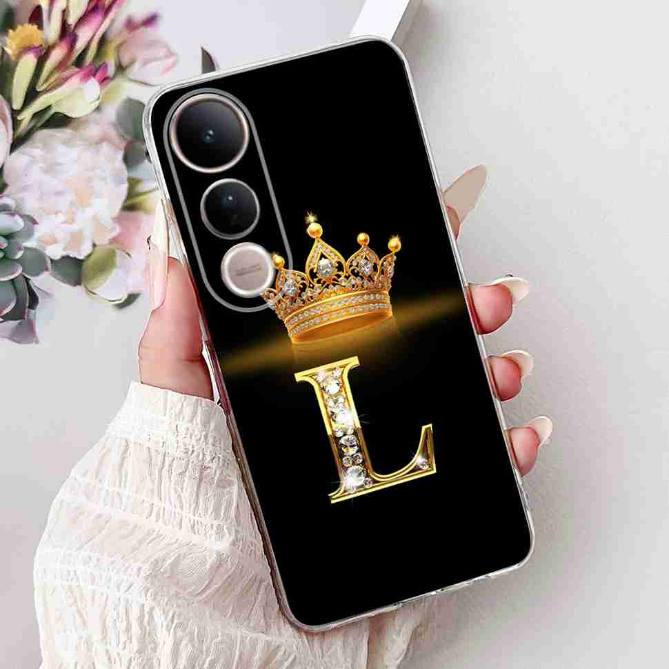 For Vivo V50 Lite 5G Case Luxury 26 Letters Cover Soft Silicone Phone Case For Vivo V50 Lite V50Lite 5G Back Cover Fundas