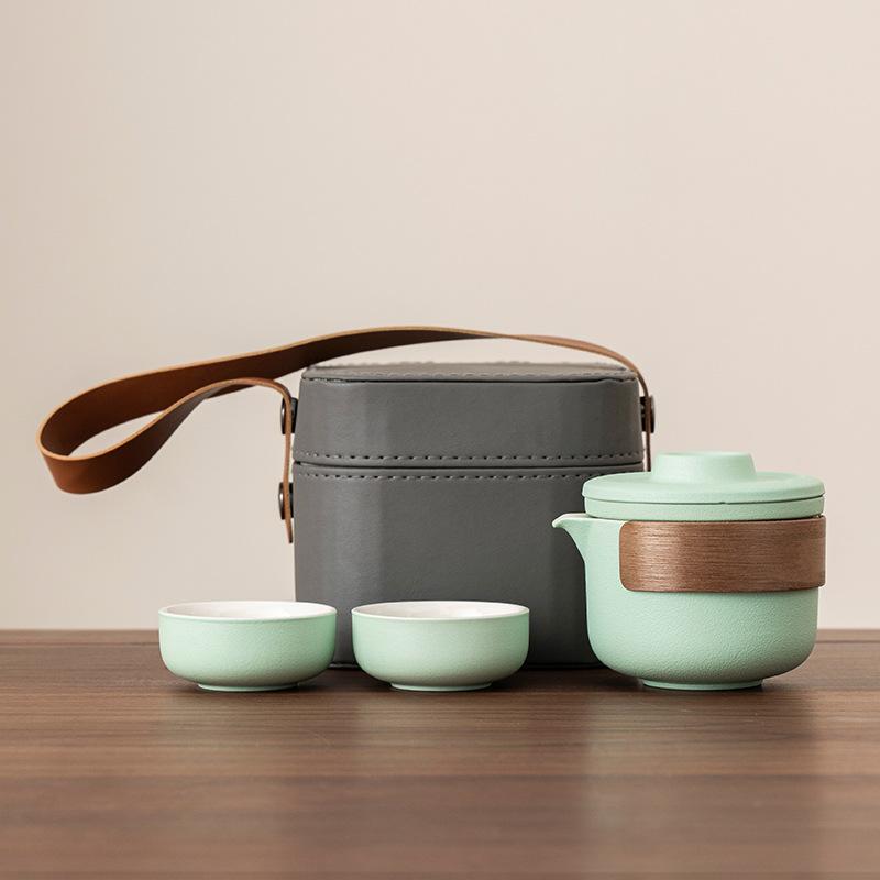 Портативные дорожные наборы посуды для чая Kung Fu Tea Maker Kuaike Чашка На открытом воздухе Портативный Мини Роскошный Праздничный Подарок Набор для чая
