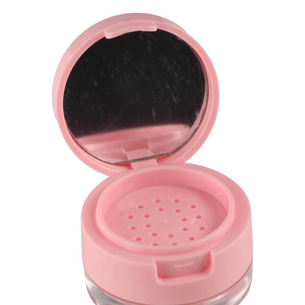 with Sieve Cosmetics Container Plastic Empty Powder Case Reusable Bulk Powder Box Lady