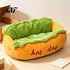 Cute Dog Bed for Dachshunds Hot Pet Bed, Soft Cozy Plush Removable Washable Mat, Gift Lovers Bun Cats Dogs, Novelty Sofa