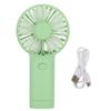 Green Portable Handheld Fan USB Rechargeable Battery Operated Small Fan for Travel Picnic Office