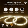 Неоновая светодиодная лента 5 В USB Гибкая водонепроницаемая силиконовая лента с сенсорным/ручным диммером для DIY декора комнаты, ТВ, игровой декор, освещение