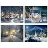 5D DIY алмазная живопись Пейзаж Зимний комплект для вышивки крестом горный хрусталь картина полная алмазная вышивка мозаика украшение подарок