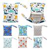 20*25cm Breathable Wet Bag Various Print Mommy Pouch Durable Nappy Bag Mommy