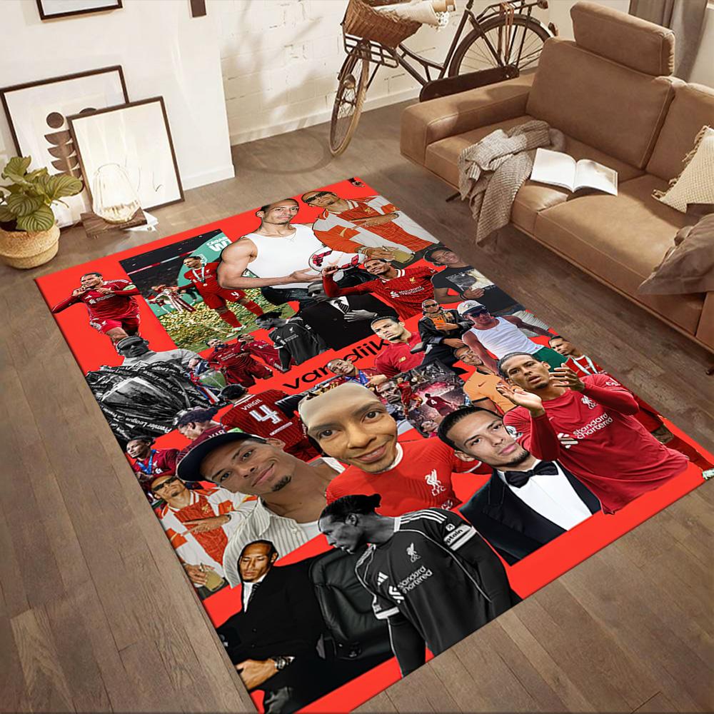 Liverpool Football Club Floor Rug Office Rug Design For Decorate Room Hallway Game Room Foyer Antislip Rug Decorate Offices