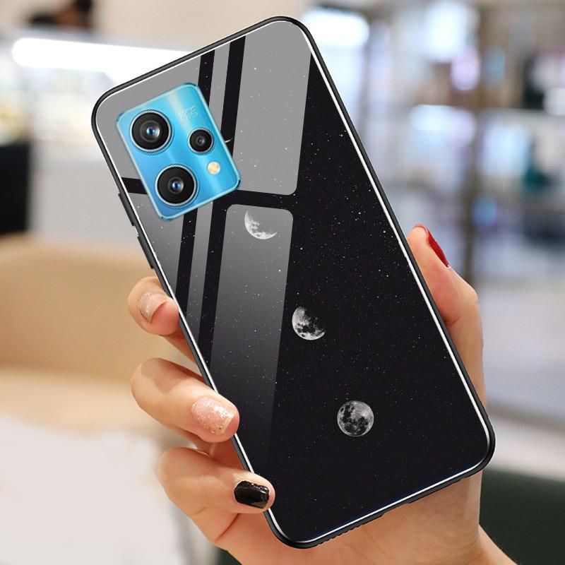 Чехол Realme9 4G для Realme 9 Pro Plus Чехол Закаленное Стекло Роскошные Чехлы для OPPO Realme 9 Pro БАМПЕР Пейзаж Realme9Pro+ Оболочка