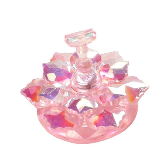 Lotus Shape Nail Display Stand Flexible Mini Practice Holder Aurora Showing Shelf Tools for Manicure