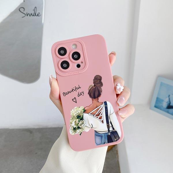 Модная Девушка Женщина Высокий Каблук Кофе Мисс Чехол Для Телефона Для iphone 12 11 14 13 15 Pro Max X XS MAX XR SE 2020 7 8 Plus Чехлы
