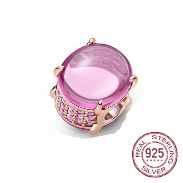 Новинка 2022 года, стерлингового серебра 925 пробы, розовая серия, кулон в виде бабочки, светлячка, изящные бусины своими руками, подходят для оригинального модного браслета, ювелирные изделия