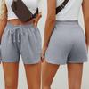 Женская мода, повседневные однотонные спортивные свободные прямые короткие брюки