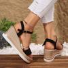 Женские сандалии Новые повседневные туфли на платформе и высоком каблуке для женщин на танкетке Роскошные модные сандалии Летние удобные сексуальные сандалии для женщин