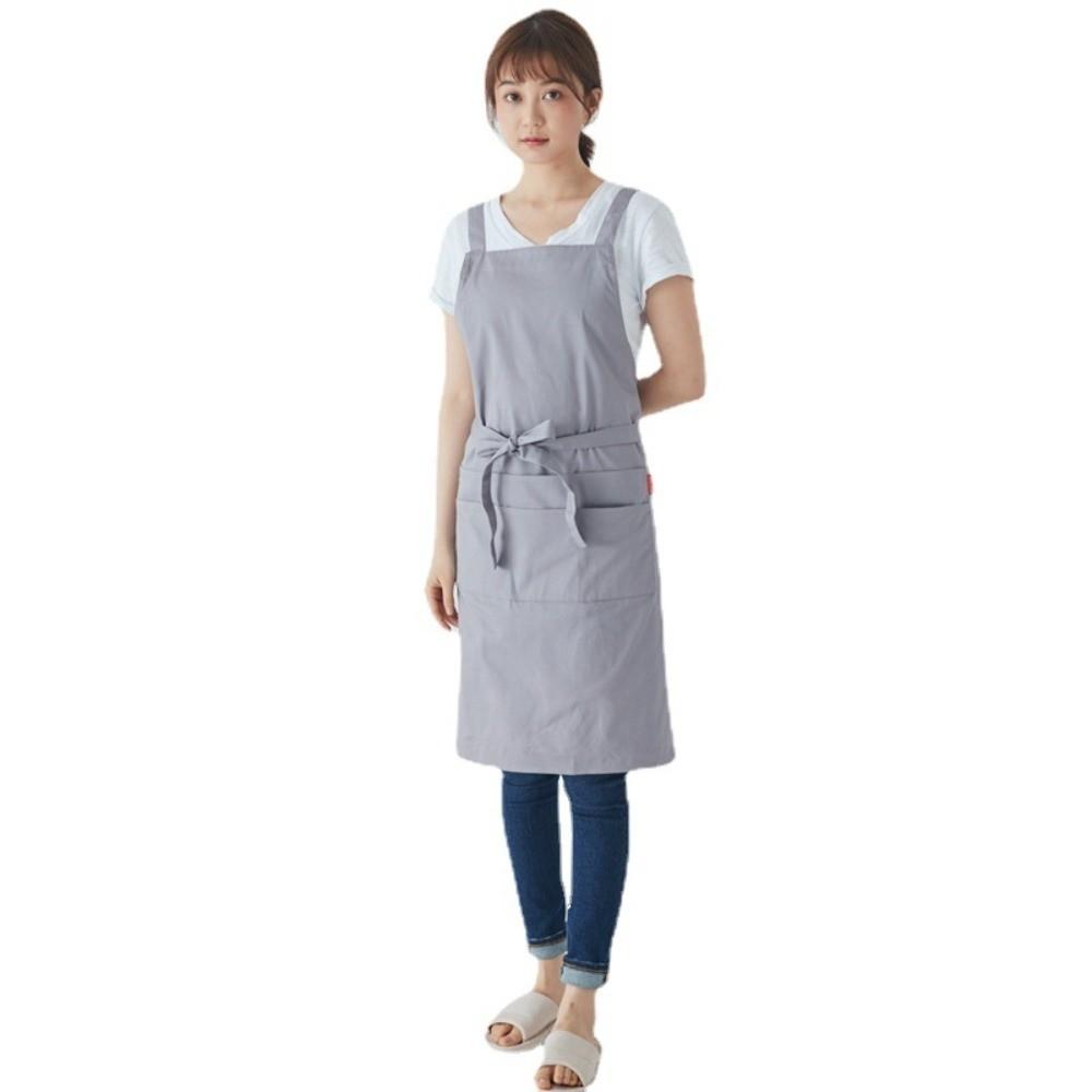 Hanging Neck Household Waterproof Apron Cotton Kitchen Apron Japanese-style Apron Restaurant