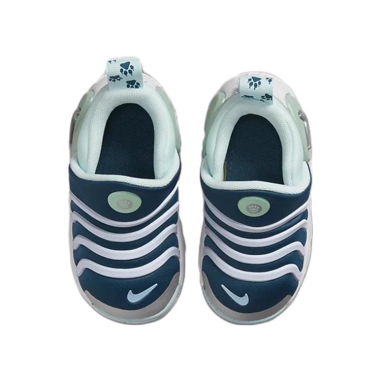 Nike Dynamo Go SE TD Valerian Blue Enamel Green Детские кроссовки Glacier-Blue Metallic-Silver DV0547-400