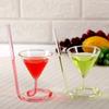 Cocktail Glass Creative Screw Spiral Straw Molecule Wine Glass Champagne Goblet