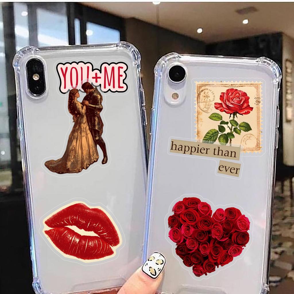 50Pcs/Set Valentine's Day . Healing Love Series 03 PET Stickers Waterproof DIY Fashion Doodle Decals Stickers