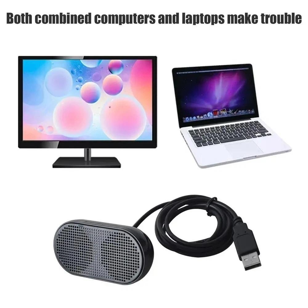 Mini Size Mini USB Speaker Stereo Sound Computer USB Soundbox Portable Loudspeaker Notebook Use