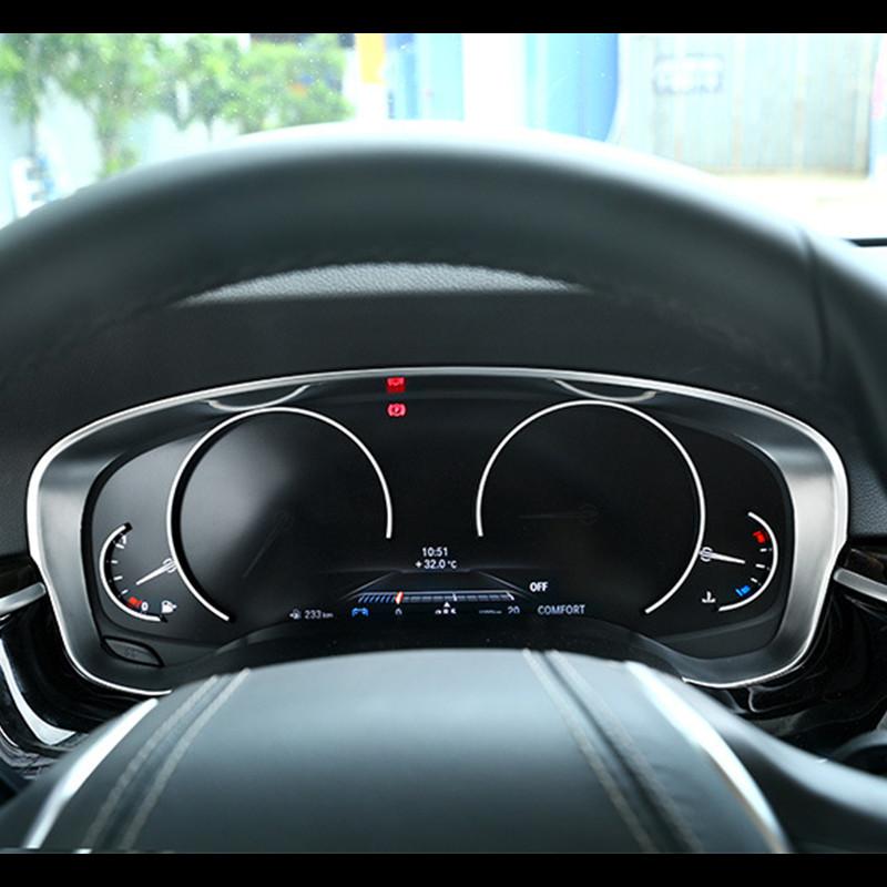 Автомобильный Стайлинг, консоль приборной панели, рамка спидометра, декоративная накладка для BMW 5 серии G30 2017-2018, авто интерьер