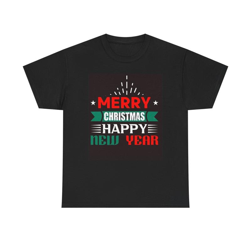 Merry Christmas Happy New Year T Shirt Santa York Heavy