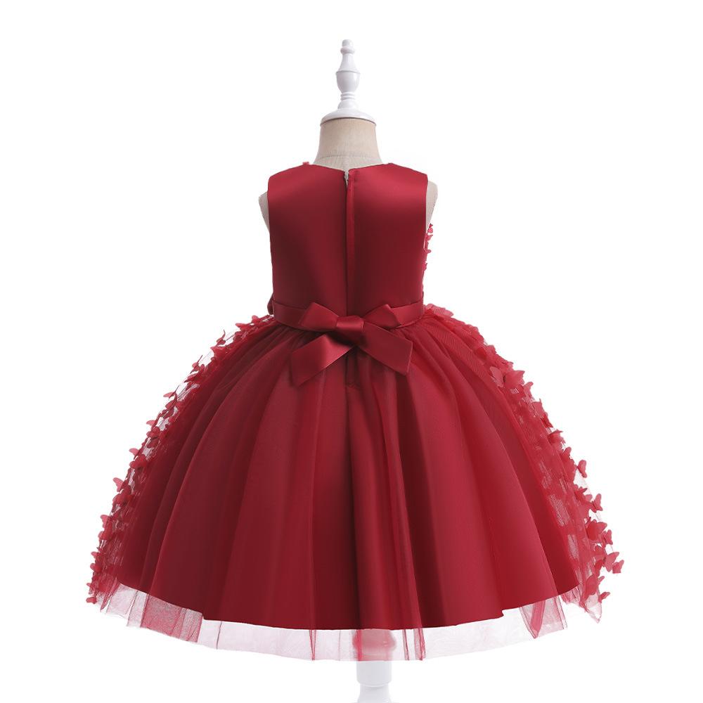 Kids Christmas Dresses For Girls Elegant Princess Wedding Dress Children Vintage Evening Party Dress Christmas Prom Formal Dresses