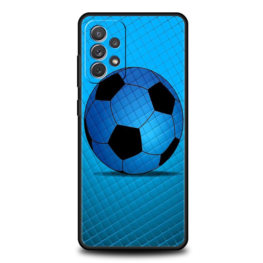 Soccer Ball Football Field Phone Case for Samsung Galaxy A13 A51 A71 A21S A12 A11 A31 A41 A23 A53 A73 A52 A32 5G A03S A01 Cover