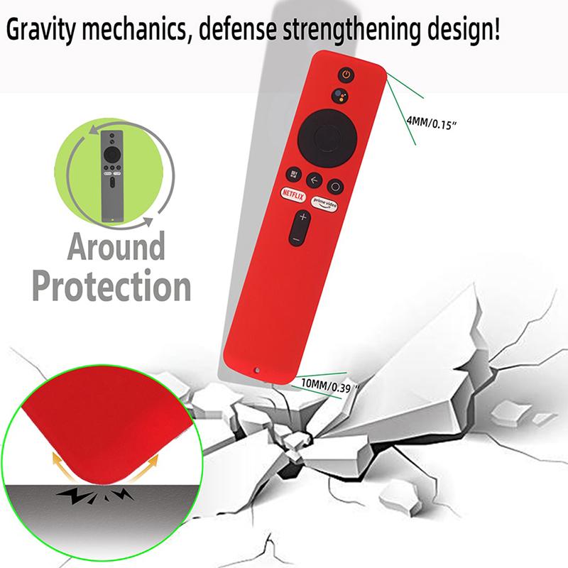 Силиконовый чехол с пультом дистанционного управления для телевизора, защитный чехол с полным покрытием для Xiaomi Mi Box S