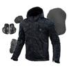 KOMINE Защитная мягкая куртка-парка для мотоциклов Neo Navy XL JK-6022