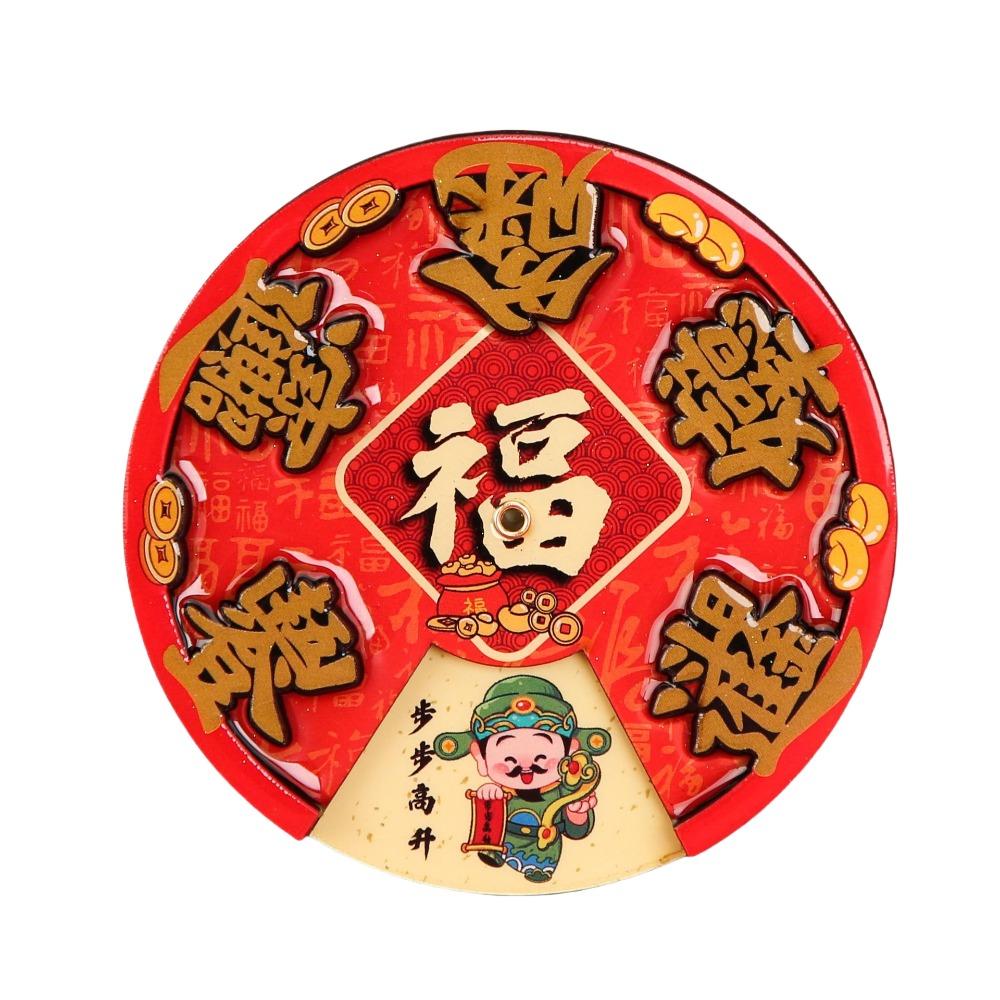 Traditional Wealth God Fridge Magnets Woodwork Refrigerator Magnets Home Living Room Decor