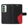 For Xiaomi Redmi 15 4G (EU) (171mm) Leather Phone Case Stand Wallet with Bi-colour Splicing Design