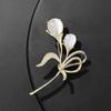 Tulip Brooch Women'S Exquisite Design Sense Niche Corsage 2022 Tide Autumn And Winter Coat Pin Accessories