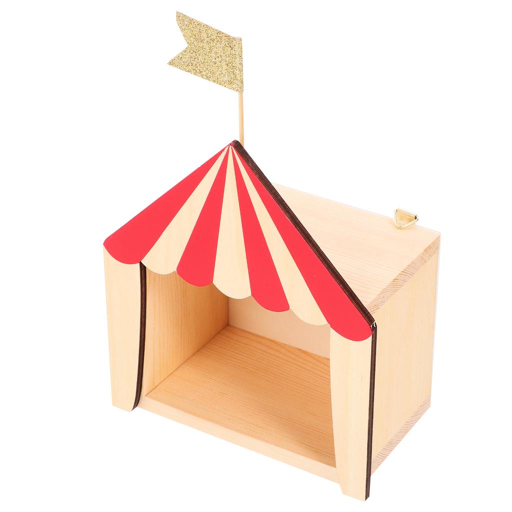 Stylish Decoration Theater Cabin Tabletop Wooden Decorative Ornament Child Storage Shelves