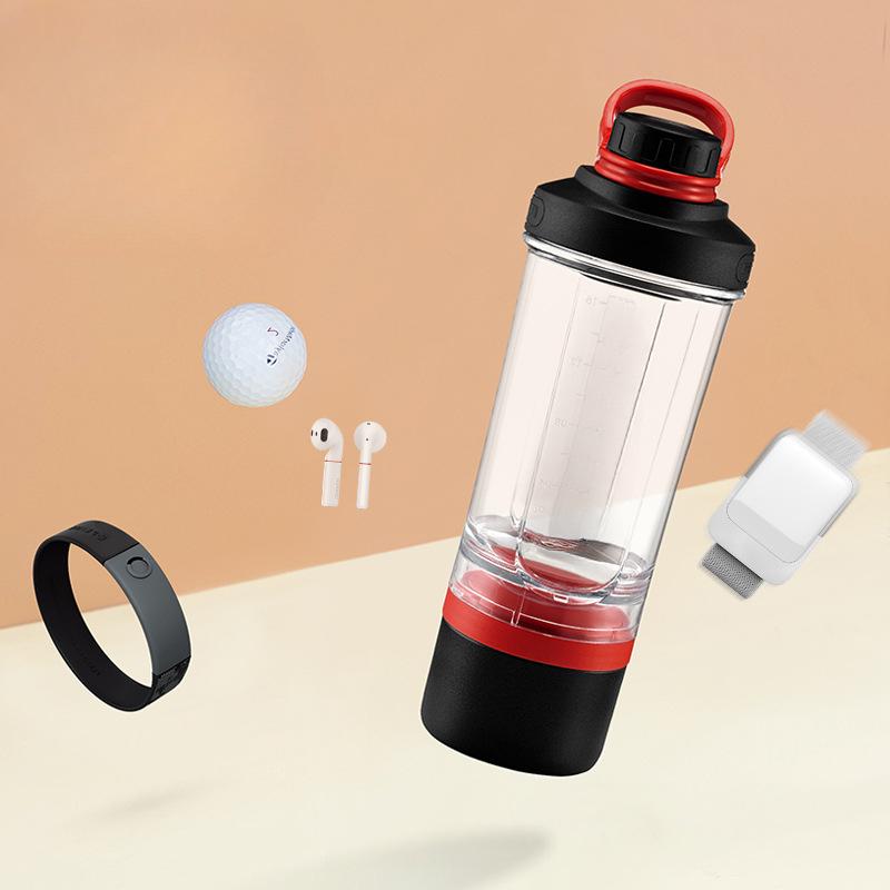 Large-capacity Fruit Plastic Cup Three-layer Fitness Exercise Muscle Protein Powder Shake Cup