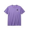 Comfortable Casual Simple Round Neck Pullover Loose Fashion Design Trendy Short Sleeve T-Shirt Unisex Tops Bellflower-Purple 172531111-5