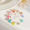 Transparent Mini Hair Claw Hair Clip Flower Mini Hair Claw Retro Star Hair Crab Clip  Women