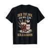 T Shirt Funny Grain Cola Black S Vintage Breathable Casual Slightly Stretched Homme Versatile Top For Everyday Wear