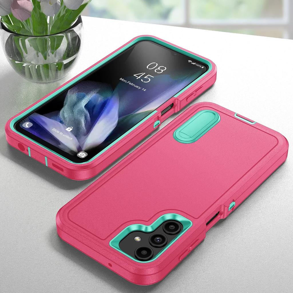 Чехол для Samsung Galaxy S25 S22 S23 FE S24 Ultra Plus Полный корпус 3 в 1 Ударопрочный Сверхпрочный Защита от царапин Прочный Чехол-подставка