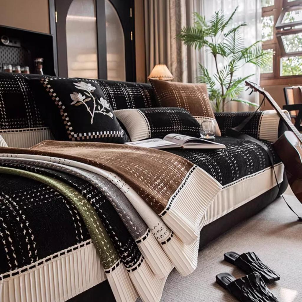 Подушка для дивана, всесезонная, универсальная, противоскользящая, премиальное ощущение, подходит для домашних животных и машинной стирки, ткань Snow Neale, противоскользящая и защита дивана