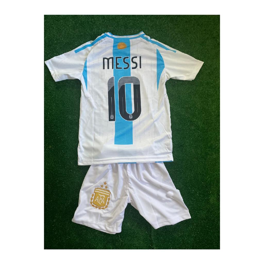 Детская майка с шортами Лионеля Месси 24-25 нового сезона из Аргентины