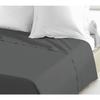 100% Cotton Flat Sheet 180x290 Cm - 1 Person - Dark Grey