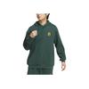 adidas Originals Men's Collegiate Badge Dark Green Fleece Hoodie JD3245