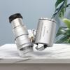 80x/100x Jeweler Eye Loupe with LED UV Light Pocket Magnifying Glass Jeweler Magnifier Portable Mini Pocket Currency Detector