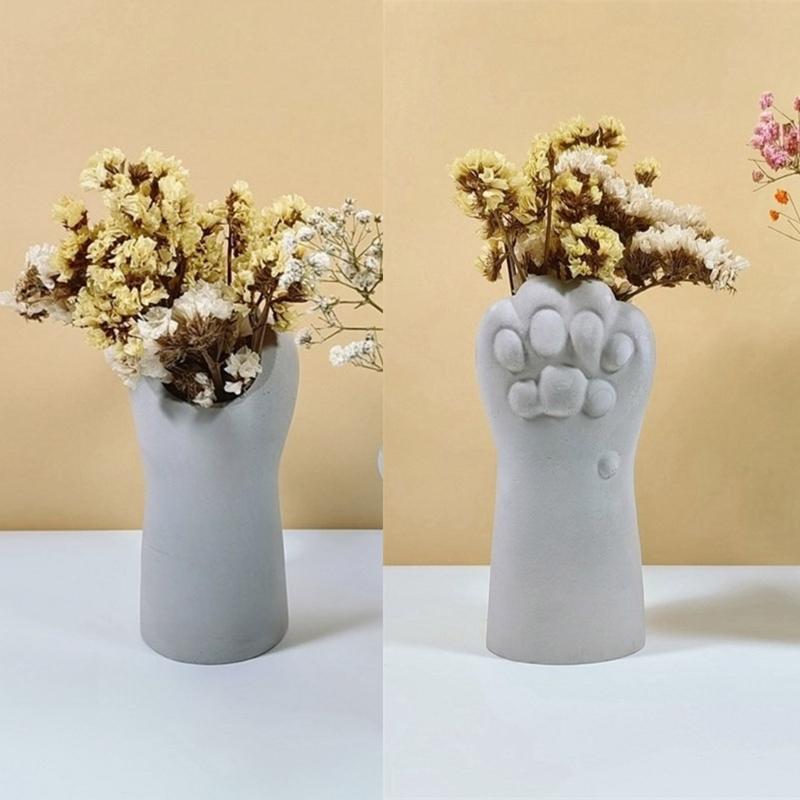 Силиконовая форма для вазы, бетонные формы, Т-образная форма для крафта, силиконовые формы для цветочных горшков, подходящие для художественного цветочного горшка