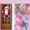 Jack Nightmare Skellington Before Christmas Inspired Shabby Chic Rag Wreath