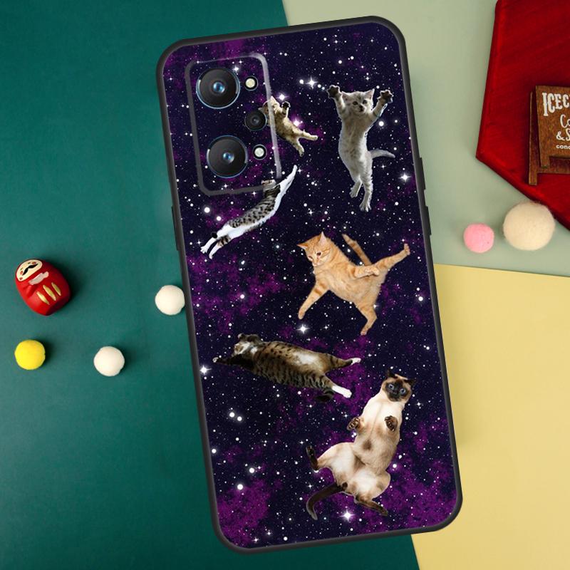 Кот в космосе Для Realme 15 Pro GT7 C55 C71 C53 C67 C75 C61 C33 C63 C51 C65 10 11 12 13 14 Pro Plus Чехол