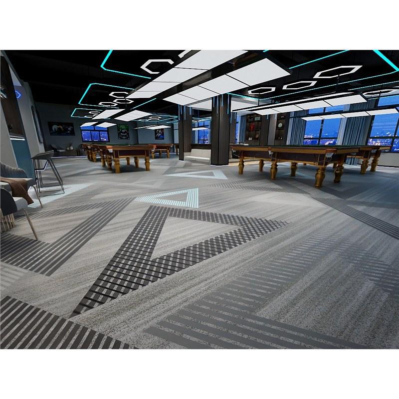 Luxury Fireproof Nylon Billiard Hall Carpet for Hotels - Large Area Print Mat