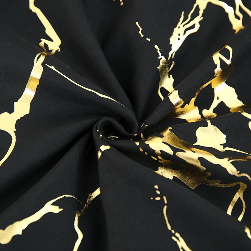 Комплект постельного белья с аппликацией из золотистого мрамора и художественной текстурой King Queen Double Full Twin Single Size